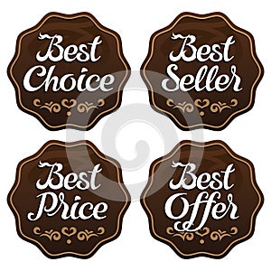 Best Seller Choice Price Offer Labels