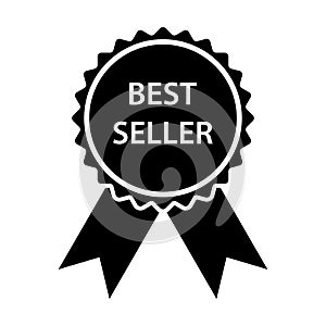 Best seller label icon vector for graphic design, logo, website, social media, mobile app, UI illustration