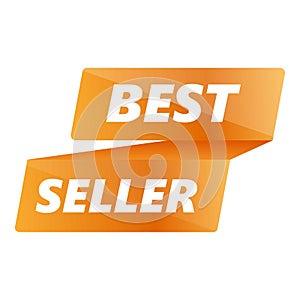 Best seller leadership icon, cartoon style