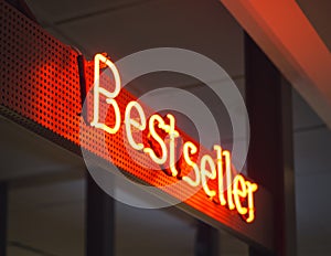 Best Seller signage Shop Retail Marketing promotion Neon type