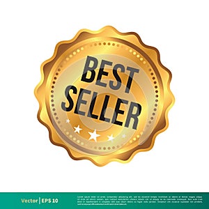 Best Seller Stamp, Seal Banner Vector Template