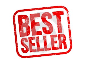 BEST SELLER text stamp, business concept background
