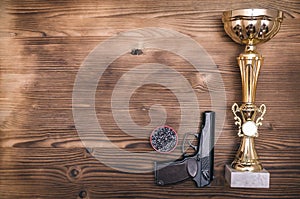 Best shooter award. Winner in shooting.