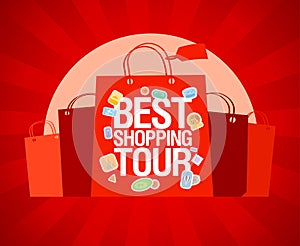 Best shopping tour design template.