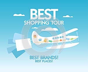 Best shopping tour design template.