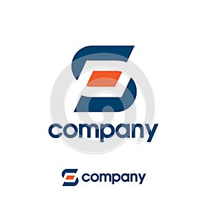 Best simple letter SP logo vector photo