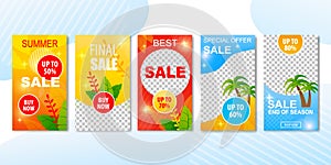 Best Summer Sales Offers in Advertising Cards Set