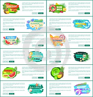 Best Super Discount Banners Vector Illustration