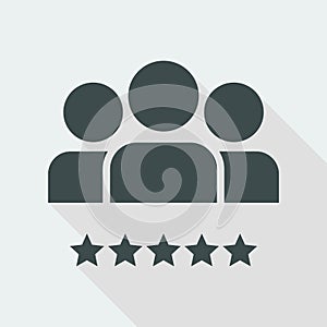 Best team - Flat minimal icon