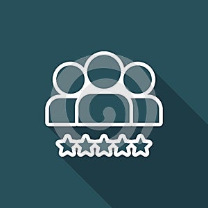 Best team - Flat minimal icon