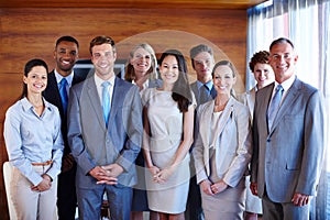 They are the best in their field. Portrait of a diverse group of businesspeople in the office.