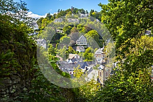 Best of the touristic village Monschau, Eifel region, Germany