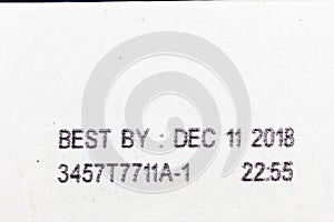Best use by expiration date label expires photo