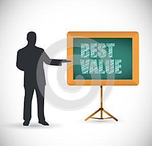 Best value presentation concept illustration