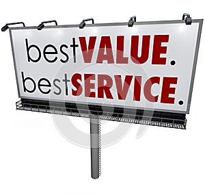 Best Value Service Billboard Sign Top Choice Advertising