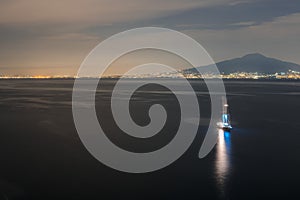 Best view of the gulf of Naples by night