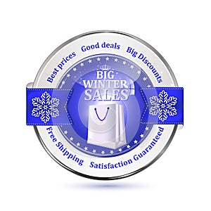 Best winter deals. Special offer, Big Sales icon / sticker