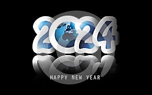 Best Wishes - Celebrate New Year All Around the World - Greeting Card or Background Design - 2024