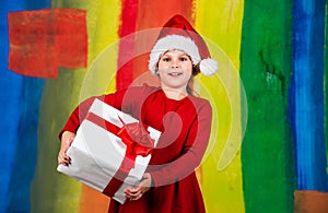 Best wishes. christmas shopping time. toy shop and gifts for children. smiling child in santa hat. let your xmas be