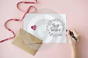 Best Wishes Greeting Cards Gift Cards Concept photo