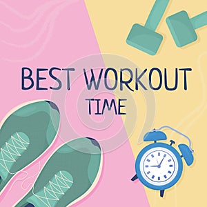 Best workout time card template