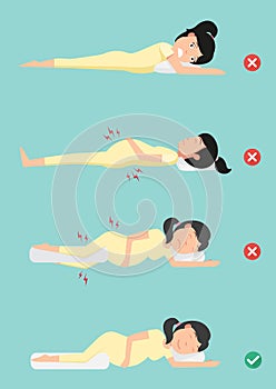 Best and worst positions for sleeping pregnant women photo