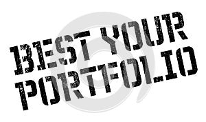 Best Your Portfolio rubber stamp