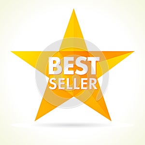 Bestseller awards star logo. photo