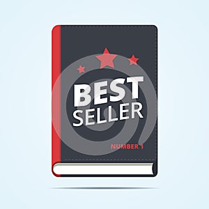 Bestseller book icon.