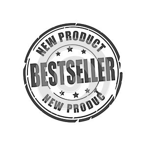 Bestseller, new product vector stamp