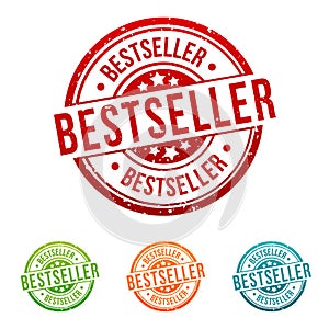 Bestseller Stamp - Onlineshopping Badge in different colours