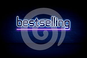 BestSelling - blue neon announcement signboard