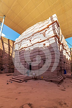 Bet Emanuel House of Emmanuel monolith church in Lalibela, Ethiopia