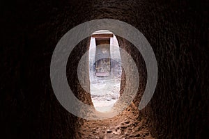 Bet giyorgis stone church in Lalibela, Ethiopia