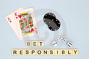 Bet Responsibly, Game Aware, Gambling imagery