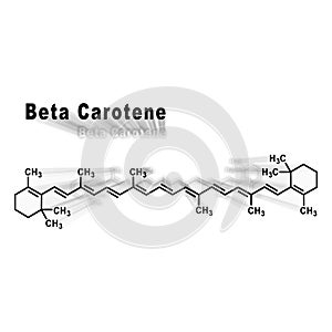 Beta Carotene, Structural chemical formula