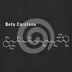 Beta Carotene, Structural chemical formula