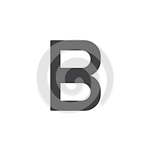 Beta letter vector icon