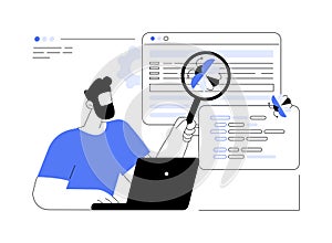 Beta testing isolated cartoon vector illustrations.