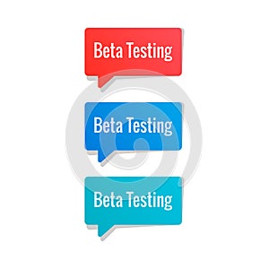 Beta testing vector sticker 3