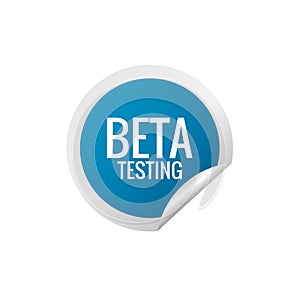 Beta testing vector sticker 6