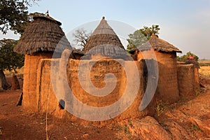 Betammaribe, granary, Benin