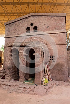 Bete Sillase Orthodox monolith Lalibela, Ethiopia