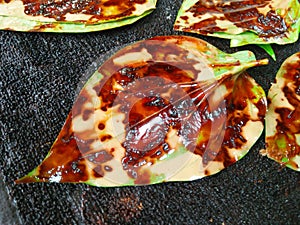 Betel leaf sell in pan centre. Leaves, paan, banarasi pan