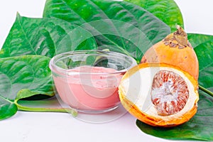 Betel nut, red lime and betel leaf