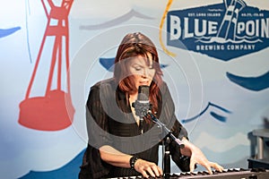 Beth Hart films a session in Brooklyn