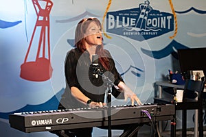 Beth Hart films a session in Brooklyn