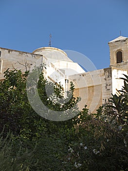 Bethany Church in commemorating the home of Mari, Martha and Lazarus, Jesus ` friends as well as the tomb of Lazarus