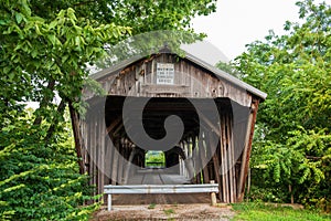 Bethel Road or New Hope Covered Bridge in Brown County, Ohio photo