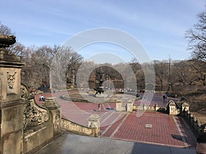 Bethesda Terrace and Fountain with Angel of the Waters statue, Central Park, NYC